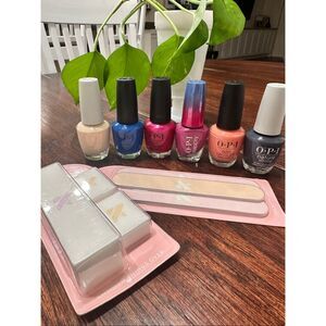 OPI Multi Color 6x Nail Polish and Nail Buffer and Files New